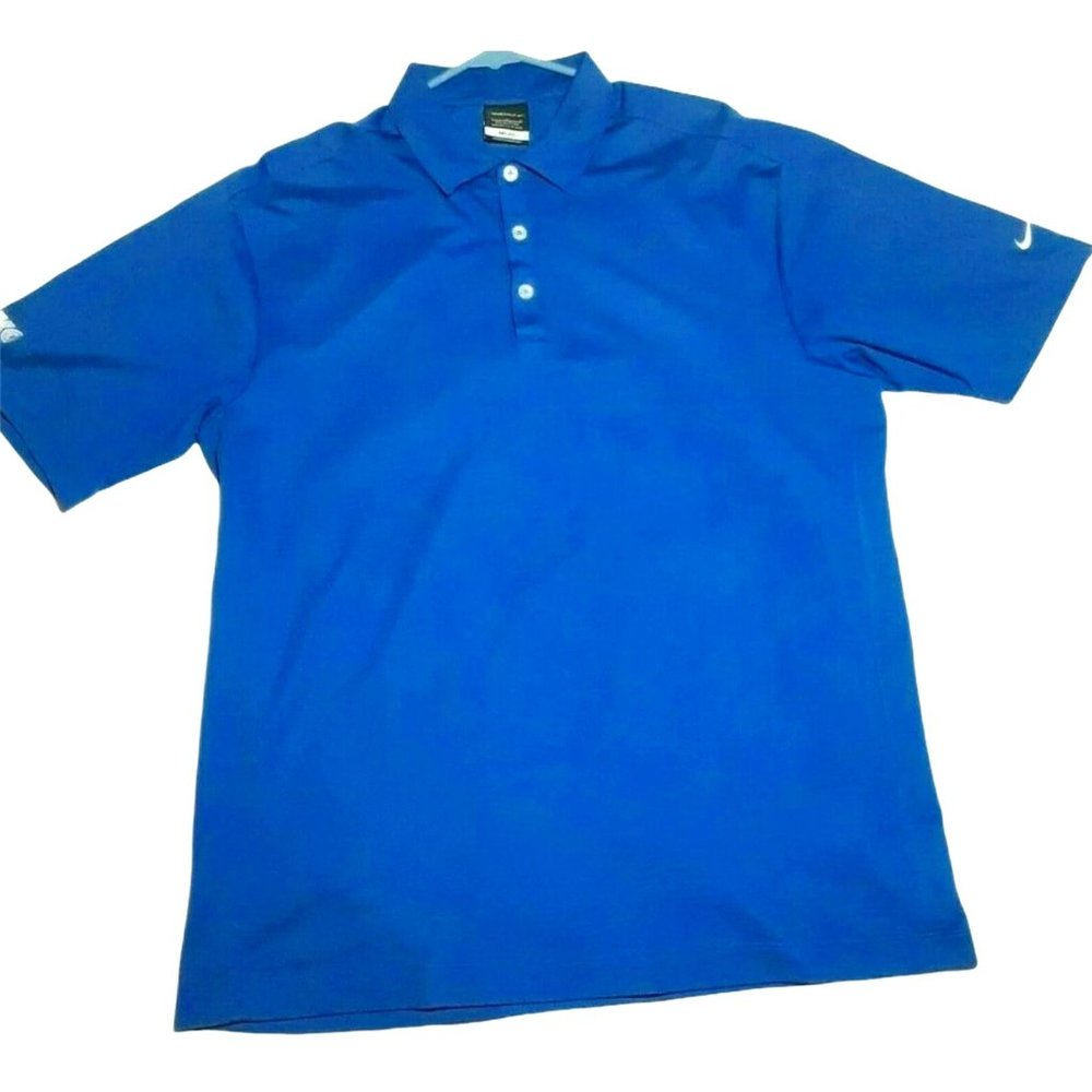 NIKEGOLF Dri-Fit Mens Polo Short Sleeve Shirt LG